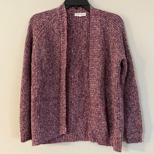 Pink woven cardigan